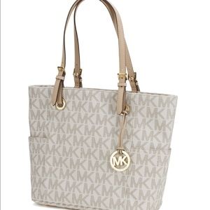Michael Kors Vanilla Jet Tote Bag